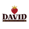 Logo of our VBS for 2023, tilted "David." It has a heart with a crown, and then the word, David and the subtitle, The Heart of a King.